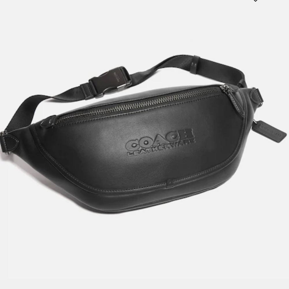 Coach League Belt Bag in Black Copper/Black